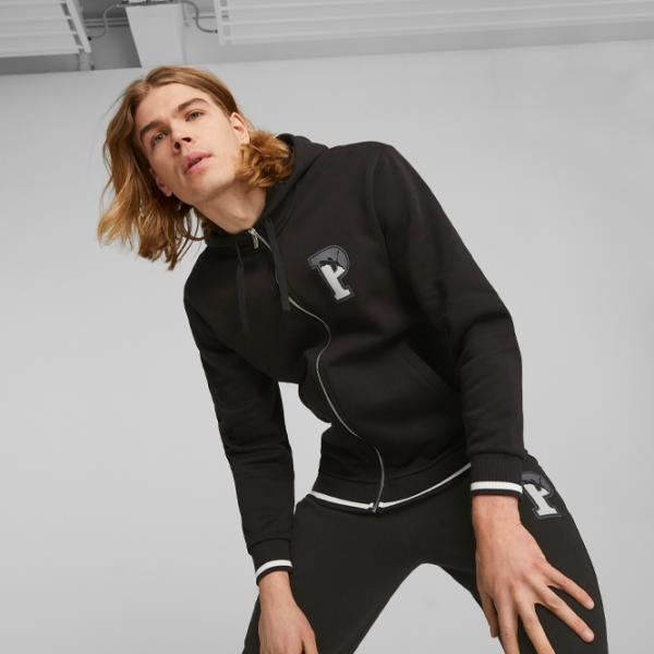 Толстовка для мужчин Puma Squad Fz Hoodie Fl Черный photo 3