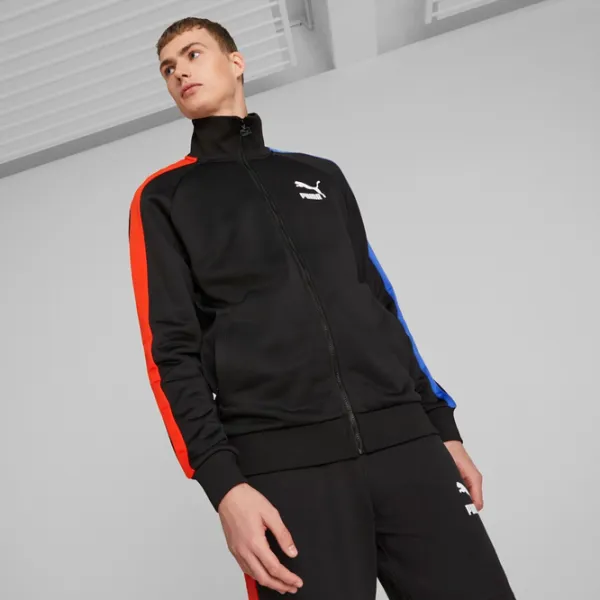 Hanorac pentru bărbați Puma T7 Iconic Track Jacket (S) Pt Drept/ Black photo 3
