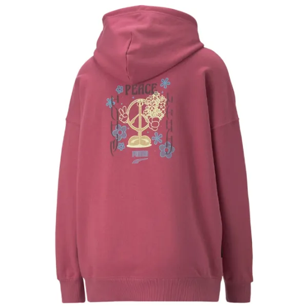 Hanorac pentru femei Puma Downtown Oversized Graphic All-season/ Red photo 5