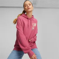 Hanorac pentru femei Puma Downtown Oversized Graphic All-season/ Red photo 3