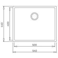Кухонная мойка Teka Square 50.40 TG 54 x 44 / Искусственный камень / Белый photo 2