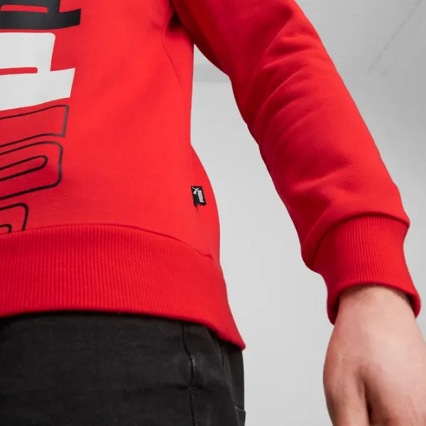 Hanorac pentru bărbați Puma Ess+ Logo Lab Crew Fl Red photo 4