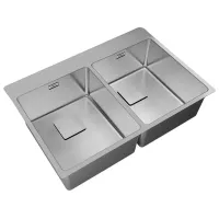 Chiuvetă Teka Forlinea RS15 2B 740 74 x 50 / Oțel inoxidabil / Silver photo 2