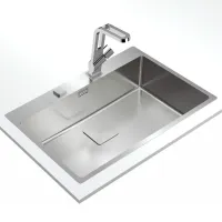Chiuvetă Teka Forlinea RS15 71.40 75 x 50 / Oțel inoxidabil / Silver photo 3