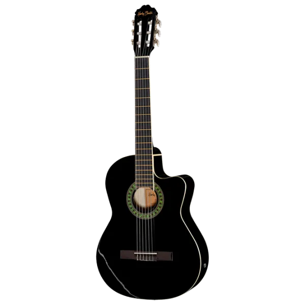 Классическая гитара Harley Benton CG200CE-BK Set 4/ 4, Классическая, Черный photo 2