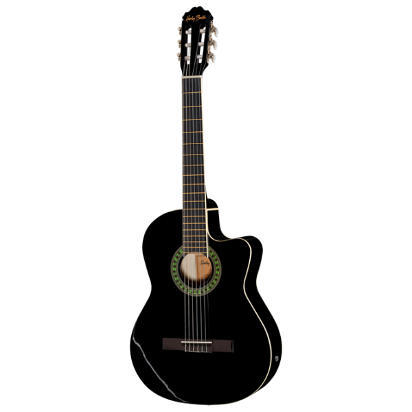 Классическая гитара Harley Benton CG200CE-BK Set 4/ 4, Классическая, Черный photo 2
