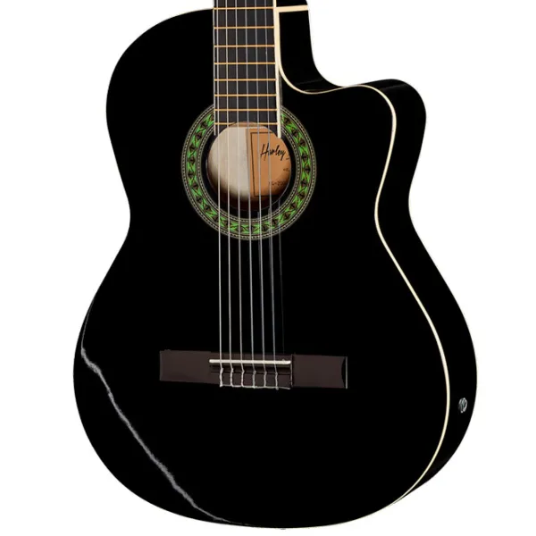 Классическая гитара Harley Benton CG200CE-BK Set 4/ 4, Классическая, Черный photo 4