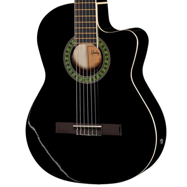 Классическая гитара Harley Benton CG200CE-BK Set 4/ 4, Классическая, Черный photo 4