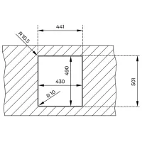 Кухонная мойка Teka Forlinea RS15 50.40 50 x 44 / Нержавеющая сталь / Серебряный photo 3