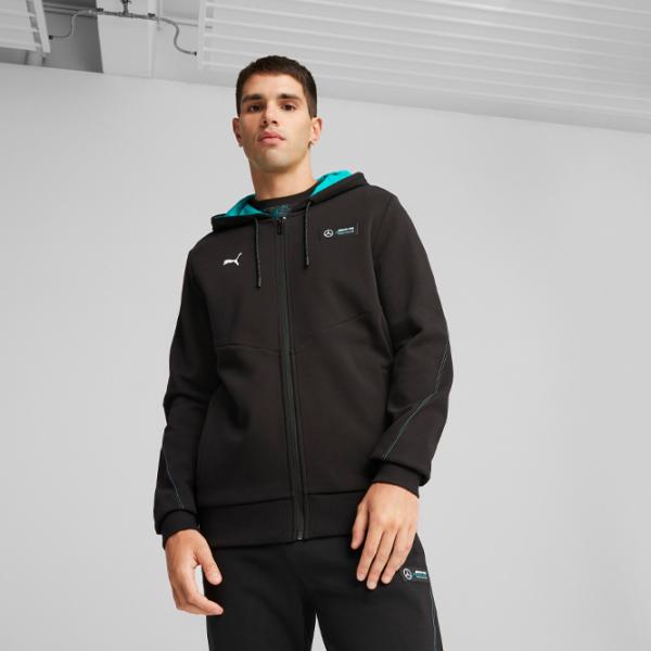 Hanorac pentru bărbați Puma Mapf1 Hooded Sweat Jacket Drept/ Black photo 3