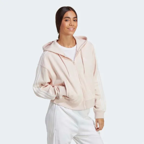 Hanorac pentru femei Adidas Essentials 3-Stripes French Terry All-season/ Pink photo 4