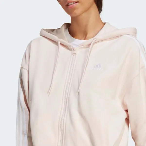 Толстовка для женщин Adidas Essentials 3-Stripes French Terry Всесезонные/ Розовый photo 5