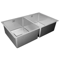 Chiuvetă Teka Flexlinea RS15 2B 740 74 x 44 / Oțel inoxidabil / Silver photo 2