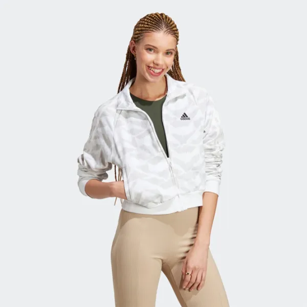 Hanorac pentru femei Adidas W Tiro Tt Lif All-season/ White photo 4