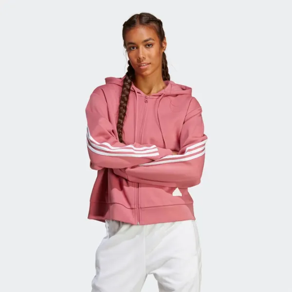 Толстовка для женщин Adidas Future Icons 3-Stripes Full-Zip Всесезонные/ Розовый photo 2