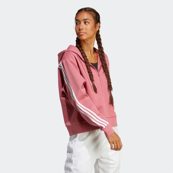 Толстовка для женщин Adidas Future Icons 3-Stripes Full-Zip Всесезонные/ Розовый photo 4