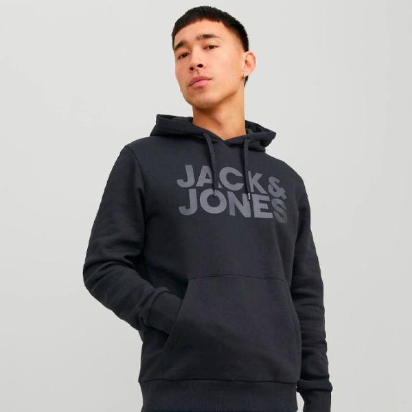 Hanorac pentru bărbați Jack & Jones JJECORP LOGO SWEAT HOOD NOO Black photo 2