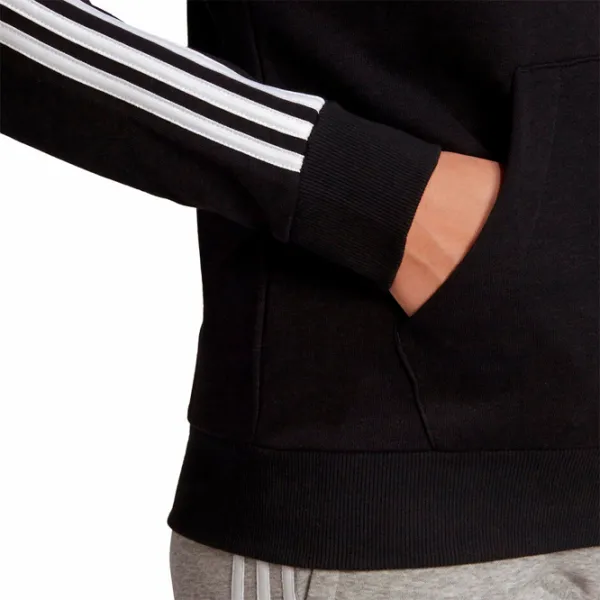Hanorac pentru femei Adidas Essentials Fleece 3 Stripes All-season/ Black photo 4