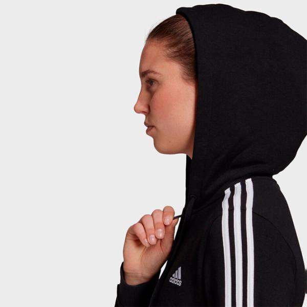 Hanorac pentru femei Adidas Essentials Fleece 3 Stripes All-season/ Black photo 5