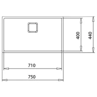 Chiuvetă Teka Flexlinea RS15 71.40 75 x 44 / Oțel inoxidabil / Silver photo 2