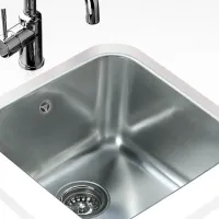 Chiuvetă Teka BE 40.40 43 x 43 / Oțel inoxidabil / Silver photo 2