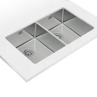 Кухонная мойка Teka BE Linea RS15 2B 740 74 x 44 / Нержавеющая сталь / Серебряный photo 2
