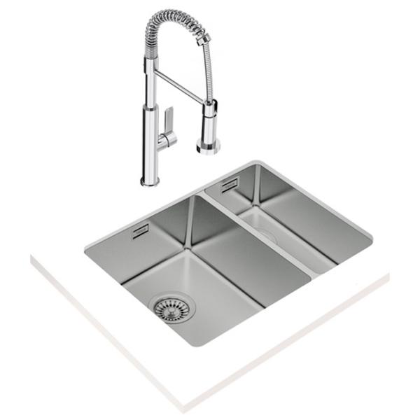 Chiuvetă Teka BE Linea RS15 2B 580 58 x 44 / Oțel inoxidabil / Silver photo 2 Chiuvetă Teka BE Linea RS15 2B 580 58 x 44 / Oțel inoxidabil / Silver photo 2