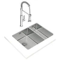 Кухонная мойка Teka BE Linea RS15 2B 580 58 x 44 / Нержавеющая сталь / Серебряный photo 2