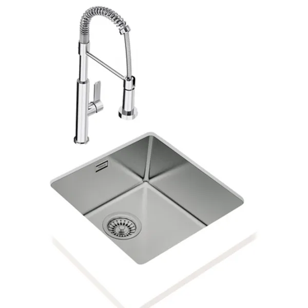 Chiuvetă Teka BE Linea RS15 40.40 44 x 44 / Oțel inoxidabil / Silver photo 2 Chiuvetă Teka BE Linea RS15 40.40 44 x 44 / Oțel inoxidabil / Silver photo 2