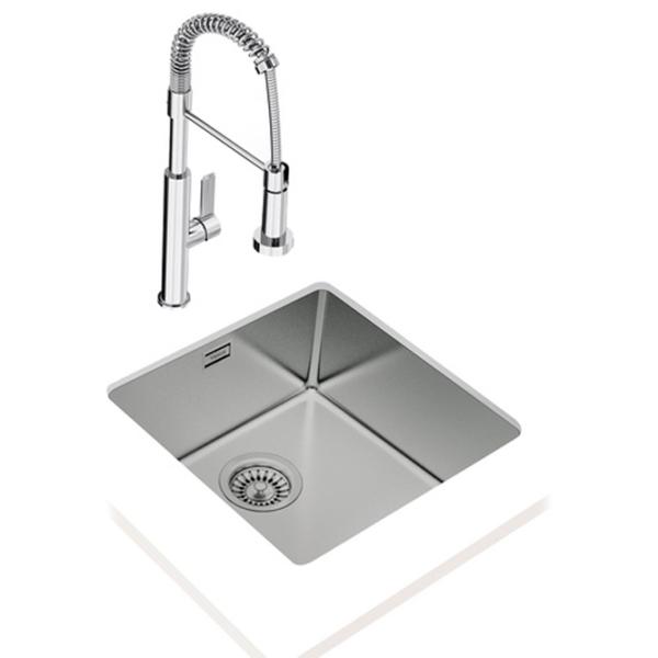 Chiuvetă Teka BE Linea RS15 40.40 44 x 44 / Oțel inoxidabil / Silver photo 2 Chiuvetă Teka BE Linea RS15 40.40 44 x 44 / Oțel inoxidabil / Silver photo 2