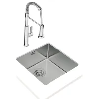 Кухонная мойка Teka BE Linea RS15 40.40 44 x 44 / Нержавеющая сталь / Серебряный photo 2