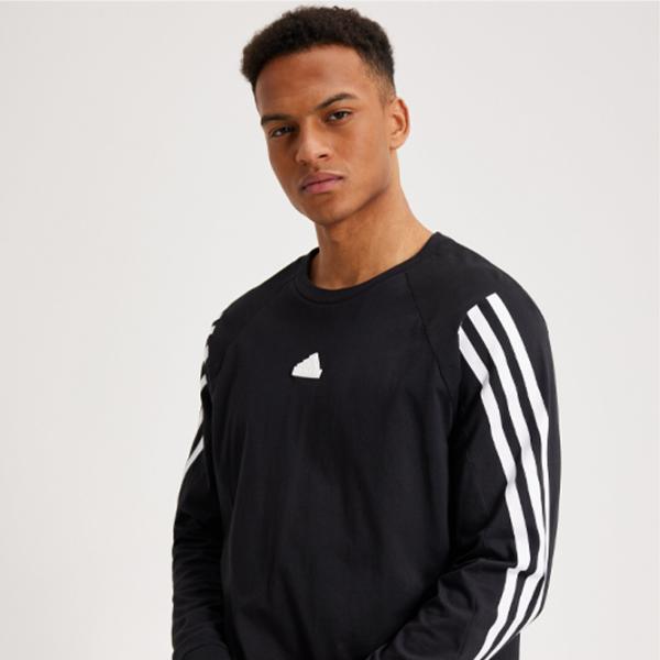 Толстовка для мужчин Adidas M Fi 3S Ls Прямой/ Черный photo 4