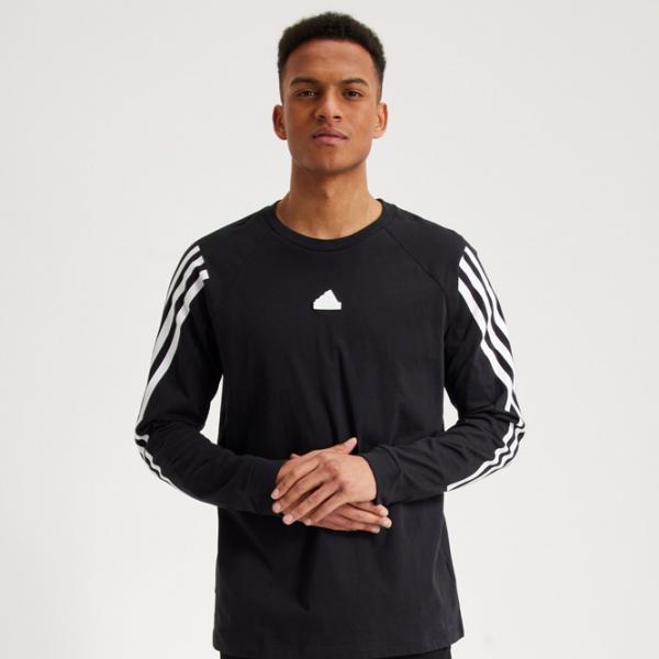 Толстовка для мужчин Adidas M Fi 3S Ls Прямой/ Черный photo 5