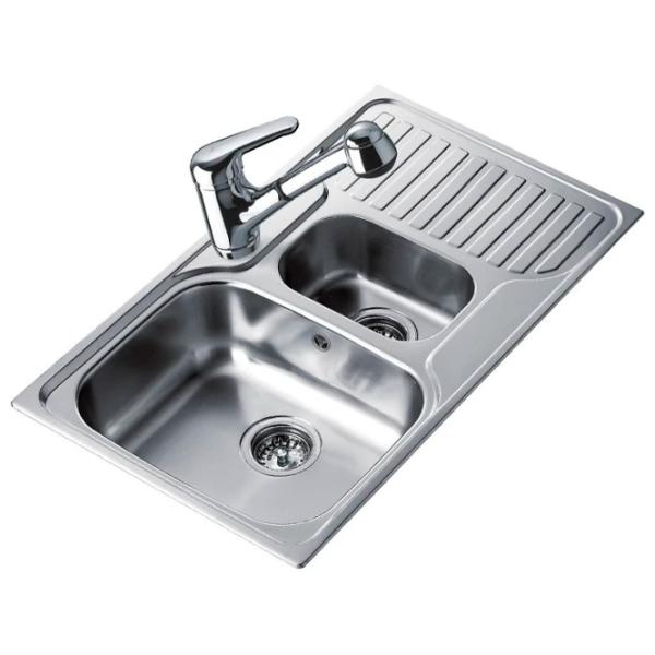 Chiuvetă Teka Princess 1 1/2 B 1/2 D 80 x 50 / Oțel inoxidabil / Silver photo 2