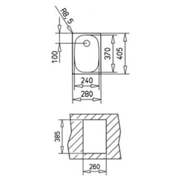 Кухонная мойка Teka Universal E/280.405 1B 40.5 x 28 / Нержавеющая сталь / Серебряный photo 2