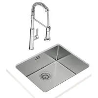 Chiuvetă Teka BE Linea RS15 50.40 54 x 44 / Oțel inoxidabil / Silver photo 2