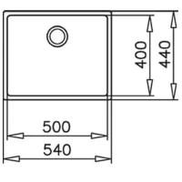 Chiuvetă Teka BE Linea RS15 50.40 54 x 44 / Oțel inoxidabil / Silver photo 3