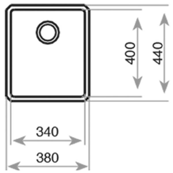 Chiuvetă Teka BE Linea RS15 34.40 44 x 38 / Oțel inoxidabil / Silver photo 3 Chiuvetă Teka BE Linea RS15 34.40 44 x 38 / Oțel inoxidabil / Silver photo 3