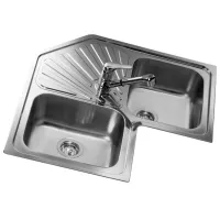 Chiuvetă Teka Classic Angular 2B 83 x 83 / Oțel inoxidabil / Silver photo 2