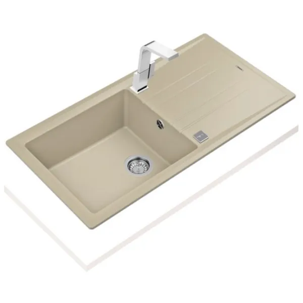 Кухонная мойка Teka Stone 60L TG 1B 1D 100 x 51 / Натуральный камень / Бежевый photo 2 Кухонная мойка Teka Stone 60L TG 1B 1D 100 x 51 / Натуральный камень / Бежевый photo 2