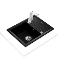 Chiuvetă Teka Stone 45S TG 1B 1D 65 x 51 / Piatră artificială / Black photo 2