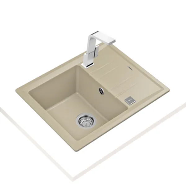 Кухонная мойка Teka Stone 45S TG 1B 1D 65 x 51 / Искусственный камень / Бежевый photo 2