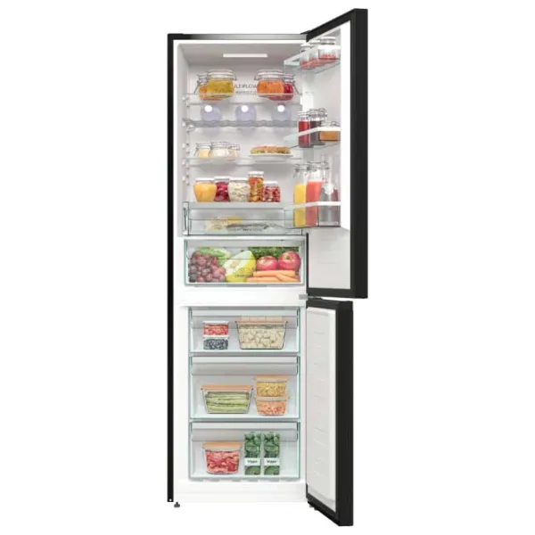 Frigider Gorenje NRK619EABXL4 cu congelator jos 300 l / 185 cm / Black photo 4