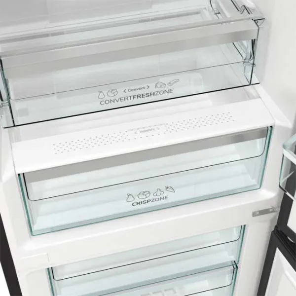 Frigider Gorenje NRK619EABXL4 cu congelator jos 300 l / 185 cm / Black photo 7