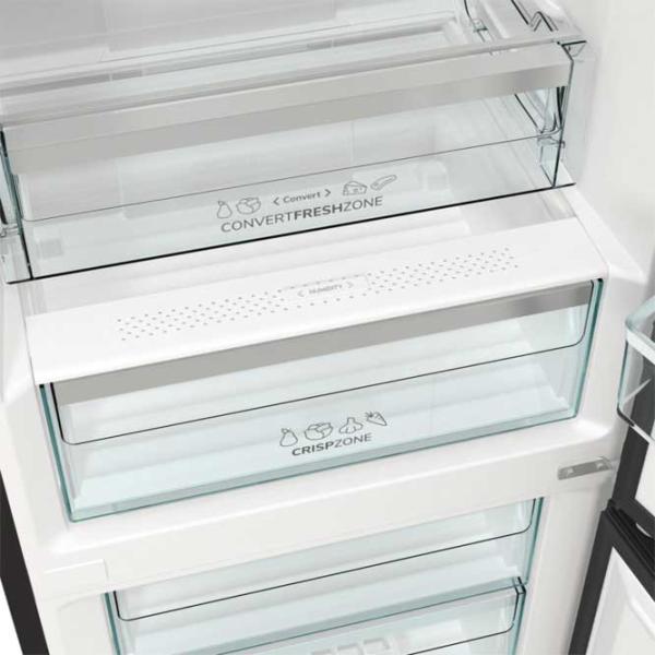 Frigider Gorenje NRK619EABXL4 cu congelator jos 300 l / 185 cm / Black photo 7