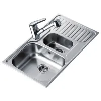 Chiuvetă Teka Princess 1 1/2 B 1/2 D 80 x 50 / Oțel inoxidabil / Silver photo 2