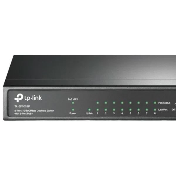 Switch TP-Link TL-SF1009P Black photo 4 Switch TP-Link TL-SF1009P Black photo 4