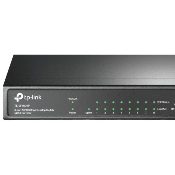 Switch TP-Link TL-SF1009P Black photo 4 Switch TP-Link TL-SF1009P Black photo 4