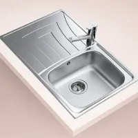 Chiuvetă Teka Universe 45 1B 1D 79 x 50 / Oțel inoxidabil / Silver photo 2