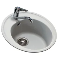 Кухонная мойка Teka Centroval 45 TG 51 x 51 / Искусственный камень / Белый photo 2